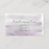 modèle carte de visite design aquarelle personnali (Dos)