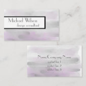 modèle carte de visite design aquarelle personnali (Devant / Derrière)