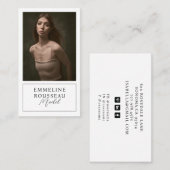 Modèle Carte de visite photo professionnel (Devant / Derrière)