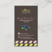 Modèle carte de visite pour Syntec Nutraceutical (Devant)