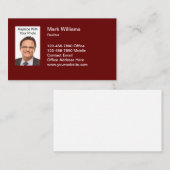 Modèle Carte de visite professionnel de la photo R (Devant / Derrière)