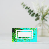 modèle carte de visite tropical (Debout devant)