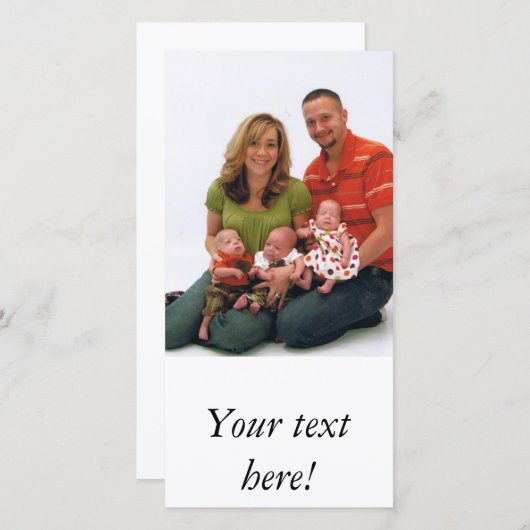 modèle carte photo (Devant / Derrière)