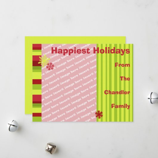 Modèle Carte photo de vacances (Devant/Arrière en situation)