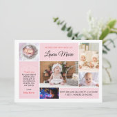 Modèle Carte photo faire-part de naissance (Debout devant)