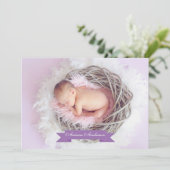 Modèle Carte photo faire-part de naissance (Debout devant)