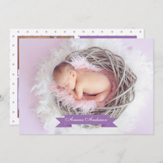 Modèle Carte photo faire-part de naissance