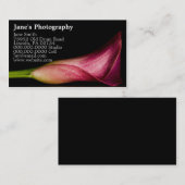 Modèle Cartes de visite de photographie personnali (Devant / Derrière)