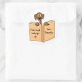 Modèle Cartoon Chien Stickers Plaque (Sac)