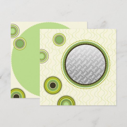 Modèle Cercles verts (Devant / Derrière)