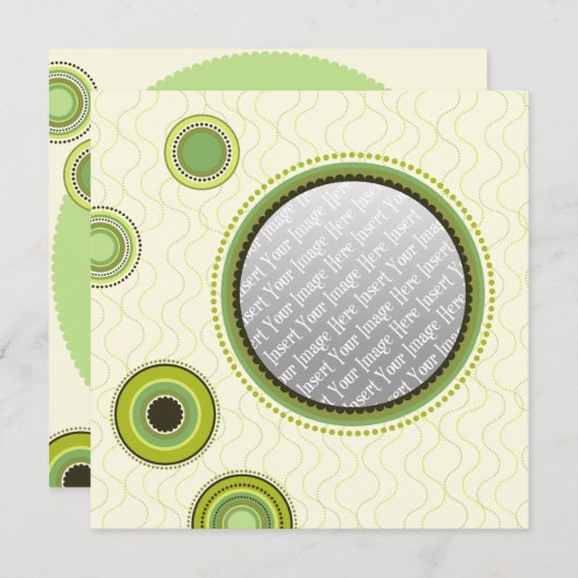 Modèle Cercles verts (Devant / Derrière)