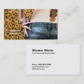 Modèle chic de carte de visite du DJ de balancier (Devant / Derrière)