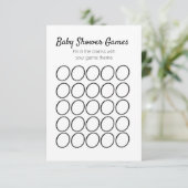 Modèle circulaire de jeu pour Baby Shower (Debout devant)