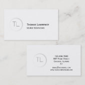 Modèle classique moderne de carte de visite de (Devant / Derrière)