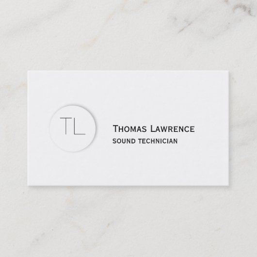 Modèle classique moderne de carte de visite de (Devant)