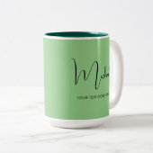 Modèle Coffee Mugs Nom manuscrit Élégant (Devant droit)