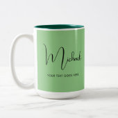 Modèle Coffee Mugs Nom manuscrit Élégant (Gauche)