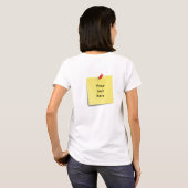 Modèle collant de T-shirt de note - ajoutez votre (Dos entier)