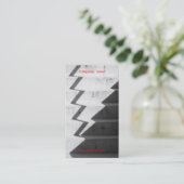 Modèle concret urbain de carte de visite (Debout devant)