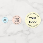 Modèle Confetti du groupe de texte du logo d'entre (Devant)