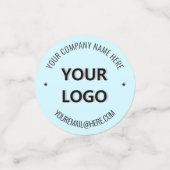 Modèle Confetti du groupe de texte du logo d'entre (Petit recto)