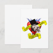 Modèle crâne romatique et tatouage cardiaque (Devant / Derrière)