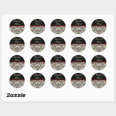 Modèle Cream Damask ~ Stickers (Feuille)