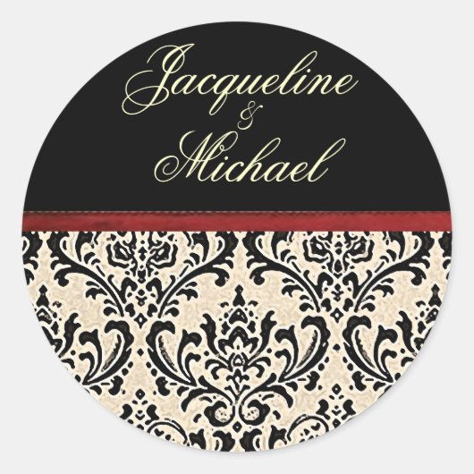 Modèle Cream Damask ~ Stickers (Devant)