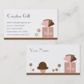 Modèle créatif de carte de visite de boutique de (Devant / Derrière)