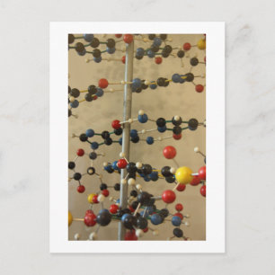 Modèle d'ADN sur carte postale