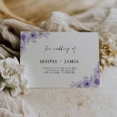 Modèle d'adresse d'enveloppe de Mariage violet