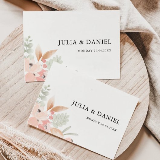 Modèle d'adresse du Mariage fleur sauvage