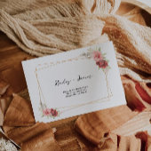 Modèle d'adresse du Mariage rose