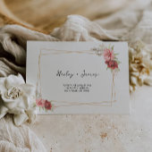 Modèle d'adresse du Mariage rose