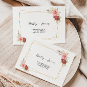 Modèle d'adresse du Mariage rose