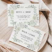 Modèle d'adresse Mariage Emerald Green