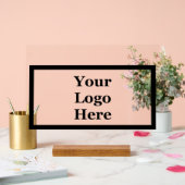 Modèle d'affaires Black Border Votre logo ici (Mariage)