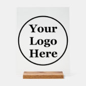 Modèle d'affaires Cercle noir Votre logo ici (Recto)