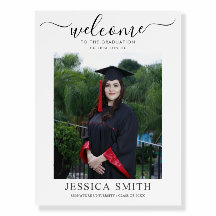 Modèle d'Affiche de bienvenue de la fête de gradua