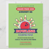 Modèle d'affiche de tournoi de bowling (Devant)