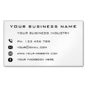 Modèle d'aimants Carte de visite d'informations su (devant)