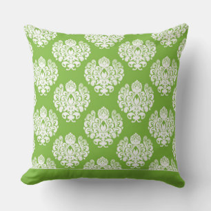 Modèle Damas moderne Coussin vert CH9