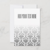 Modèle Damas noir et blanc (Devant)