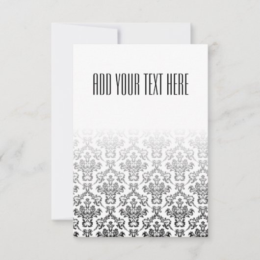 Modèle Damas noir et blanc (Devant)