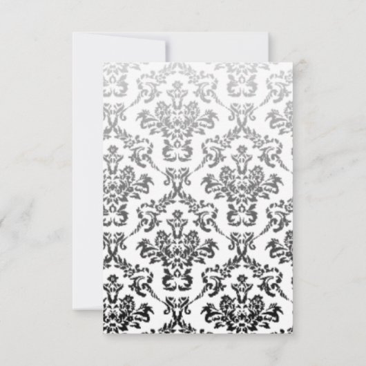 Modèle Damas noir et blanc (Dos)