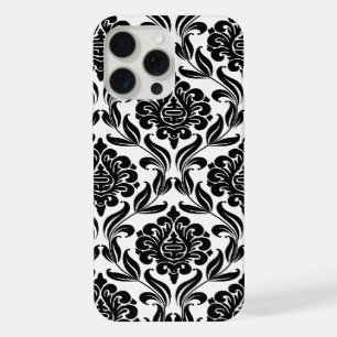 Modèle Damas noir et blanc