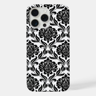Modèle Damas noir et blanc