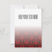 Modèle Damas noir et rouge (Devant)