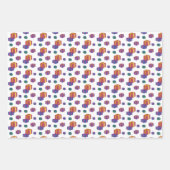 Modèle d'anniversairePapier à envelopper Feuille p (Devant 2)