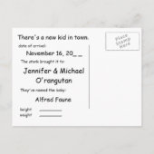 Modèle d'annonce de naissance (Dos)